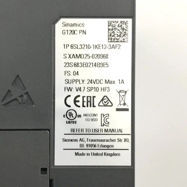 Alt view image 3 of 5 - 1PCS NEW in Box Siemens SINAMICS G120 6SL3210-1KE12-3AF2 In Box