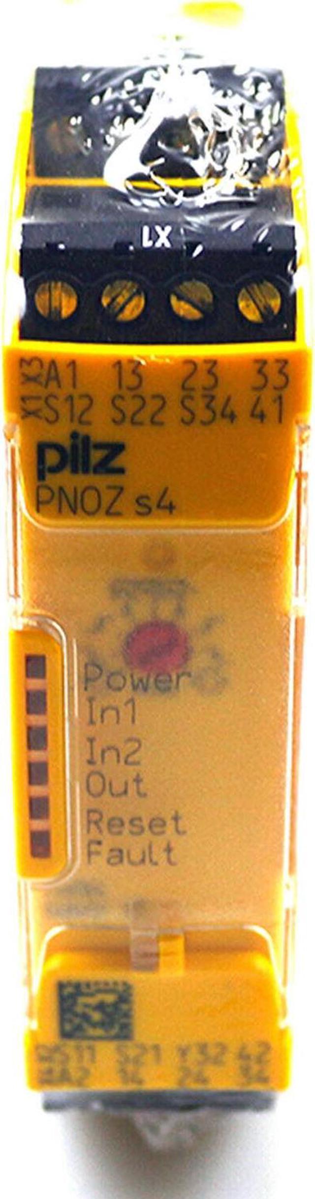 1PC New Pilz 750104 PNOZ s4 Safety Relay 24VDC 3 n/o 1 n/c