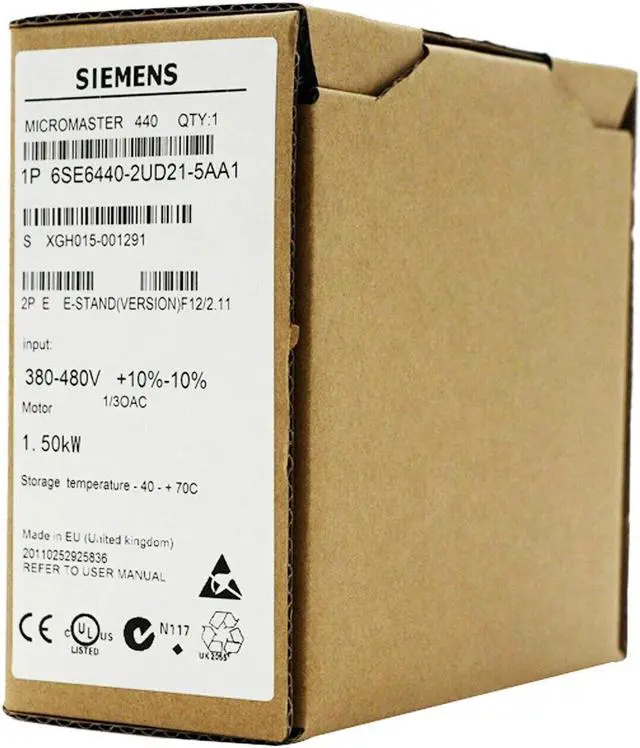 Alt view image 3 of 5 - New In Box Siemens 6SE6440-2UD21-5AA1 380V 1.5KW Inverter Drive