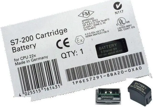 Alt view image 3 of 3 - Suitable S7-200 Battery 6ES7291-8BA20-0XA0 Suits for PLC CPU224XP