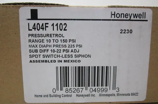 Alt view image 3 of 4 - 1pcs Brand New Ones Honeywell L404F1102 pressure switch L404F 1102
