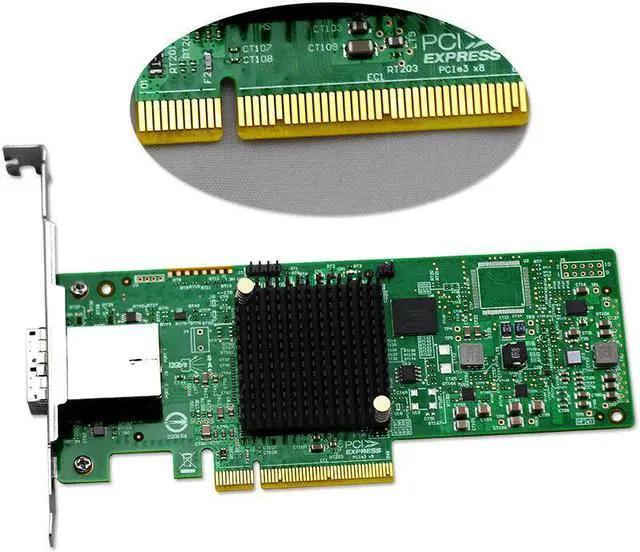 Alt view image 3 of 7 - LSI SAS 9300-8e 8-port 12Gb/s SATA+SAS pci-e 3.0 Host Bus Adapter