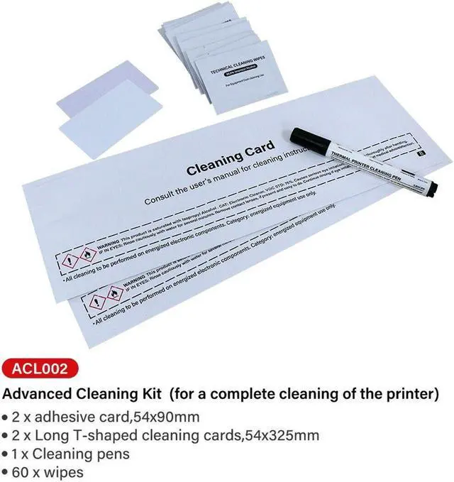 Alt view image 2 of 2 - New for Evolis ACL002 Advanced Cleaning Kit for Zenius / Elypso / Primacy