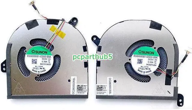 Main image of New CPU + GPU Cooling Fan For Dell XPS 15 9500 9510 Precision 5550 0DJH35 009RK6