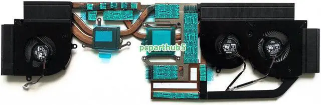 Alt view image 2 of 3 - New MSI MS-17G1 MS-17G2 GS75 Stealth P75 CPU & GPU Cooling Fan With Heatsink