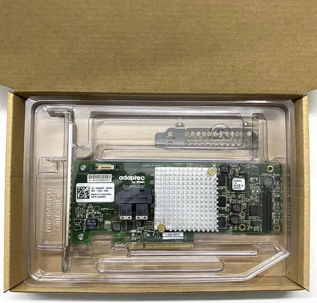 Alt view image 4 of 4 - Adaptec ASR-8805 PCI-E 2277500-R SAS/SATA/SSD RAID 12Gb/s Controller Card