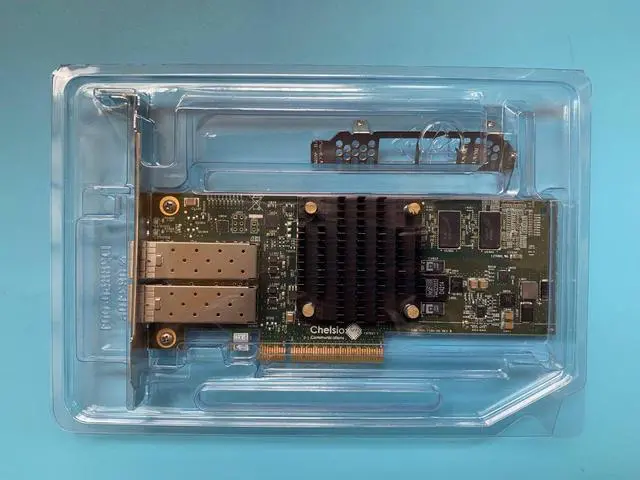 Alt view image 7 of 7 - Chelsio T520-CR 10Gb 2-Port SFP+ PCIe Unified Wire Adapter Card 110-1160-50