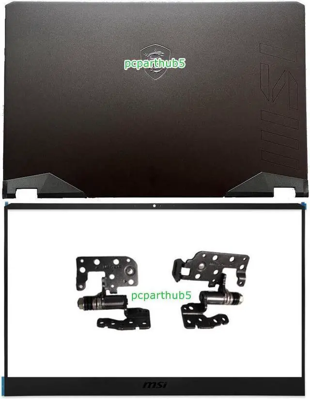 Main image of New MSI GE77HX Raider MS-17K5 LCD Back Cover Lid Front Bezel LCD Screen Hinges