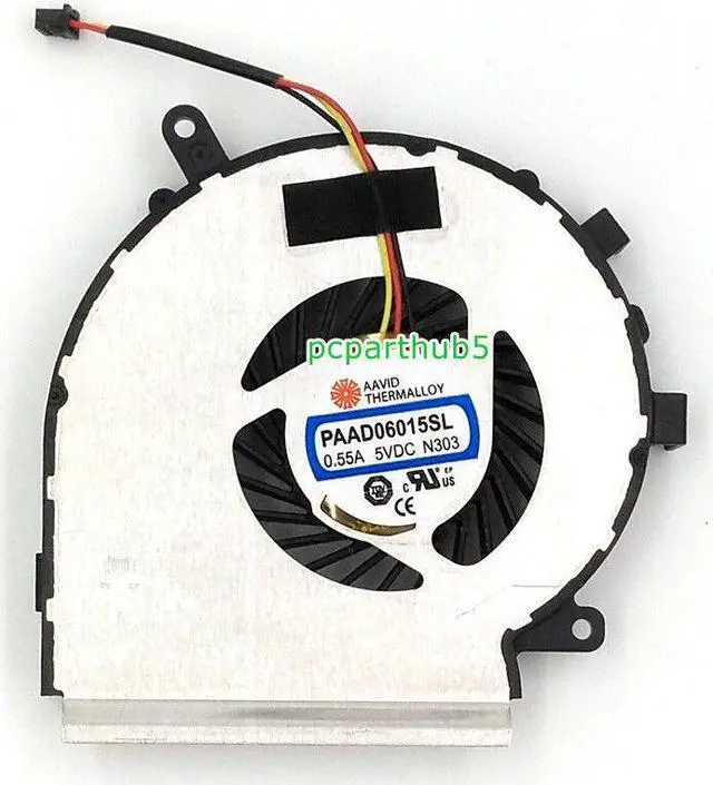 Main image of New AAVID THERMALLOY PAAD06015SL 0.55A 5VDC N303 Laptop CPU Cooling Fan 3-Pins