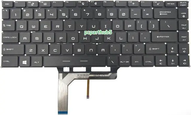 Alt view image 2 of 3 - New MSI GS65 Stealth 8SE 8SF GS65VR MS-16Q2 Laptop Keyboard US Black W/ Backlit