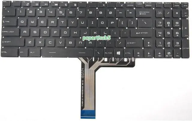 Alt view image 2 of 2 - New MSI GS75 Stealth 10SE 10SF 8SE 8SF 9SD 9SF Keyboard With Per-Key RGB Backlit