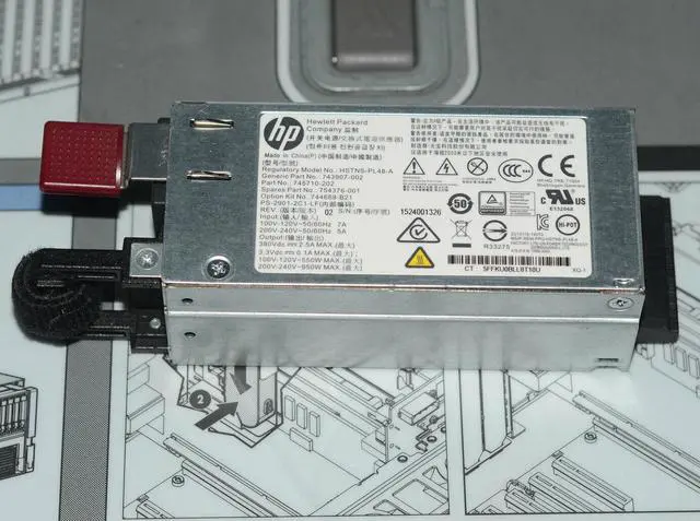 Alt view image 2 of 4 - NEW Power Supply 745710-202 HP HSTNS-PL48-A 754376-001 743907-002