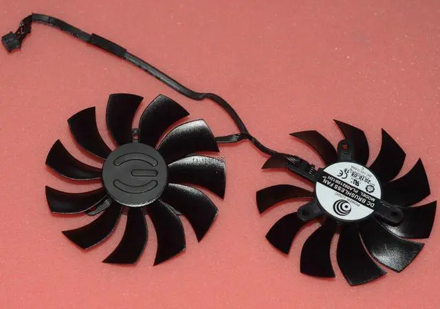 Alt view image 2 of 4 - NEW PLA09215B12H For EVGA GTX1060 1070 1080 Ti Fan GTX1070 GTX1080Ti Card Fan