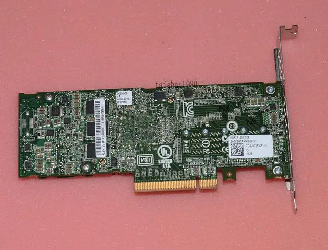 Alt view image 4 of 5 - Adaptec ASR-71605 16-Port 6Gb/s 1GB SATA PCIe RAID + 8643 TO sata*4 cable