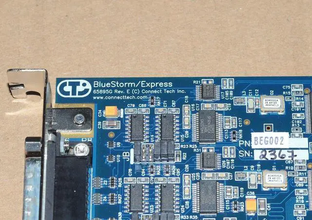 Alt view image 3 of 4 - NEW Connect Tech BEG002 65895G REV:E BlueStorm/Express PCI Serial Card