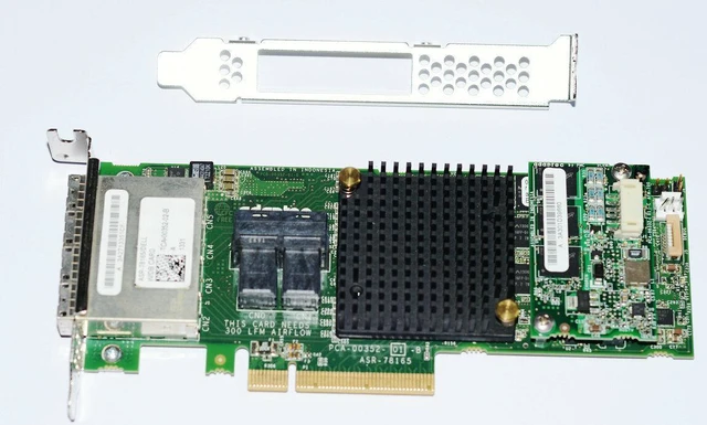 Main image of ADAPTEC ASR-78165 00KT1V 4-Port SFF-8644 2-PORT SFF-8643 SAS RAID +capacitance