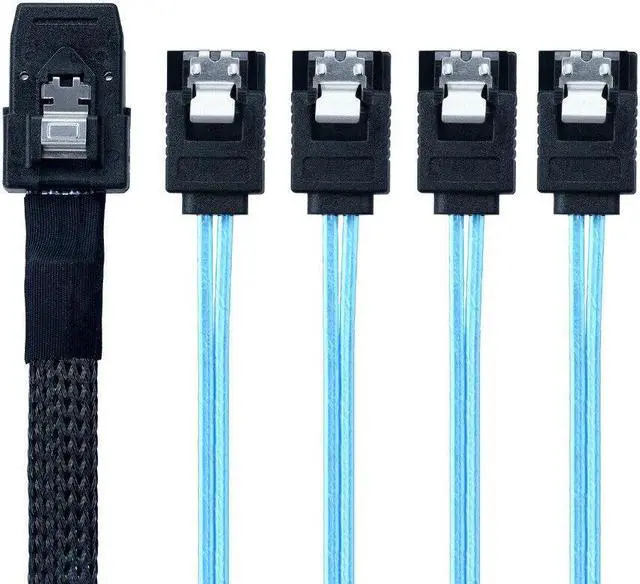 Alt view image 6 of 6 - LSI SAS 9210-8i 8-port 6Gb/s PCIe x8 HBA RAID + SAS SFF-8087 to 4x SATA Cable