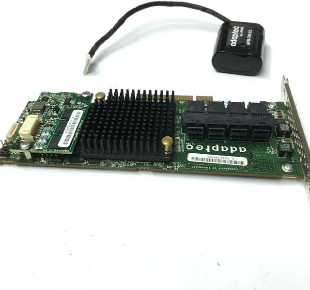Alt view image 4 of 4 - Adaptec ASR-71605 16 Ports 2274400-R Raid Card AFM-700 1GB Cache & BBU Battery