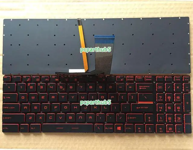 Main image of New MSI GL62M GL62MVR GL63 GL72M GL73 MS-16J9 MS-16P7 Keyboard US Red Backlight