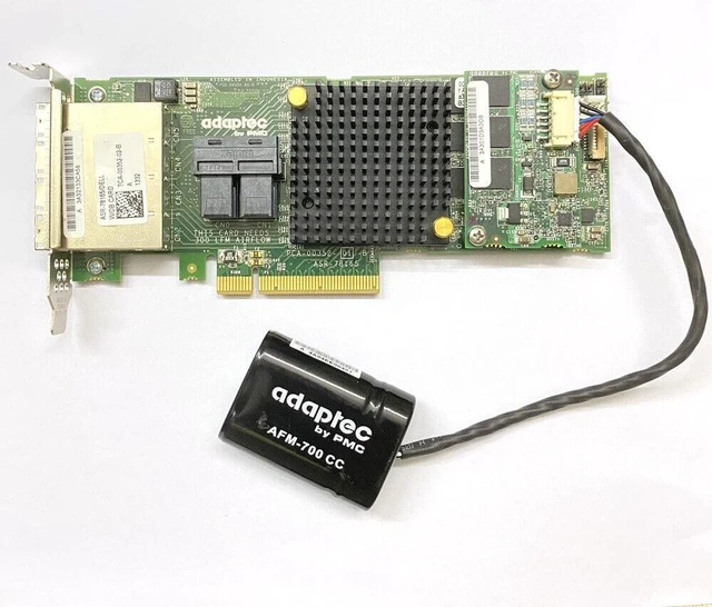 Alt view image 2 of 5 - ADAPTEC ASR-78165/DELL 00KT1V 4-Port SAS/SATA 6Gb/s RAID Controller With battery