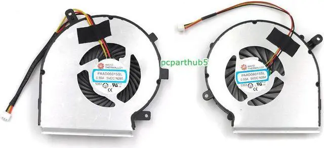 Main image of New MSI PL60 PL62 PL60 7RD PL62 7RC PL62 7RD Laptop CPU & GPU Fan PAAD06015SL