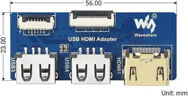 Alt view image 6 of 6 - FFC Connector To Standard Connector USB HDMI Adapter for CM4-IO-BASE Adapting