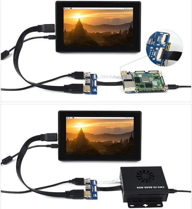 Alt view image 5 of 6 - FFC Connector To Standard Connector USB HDMI Adapter for CM4-IO-BASE Adapting