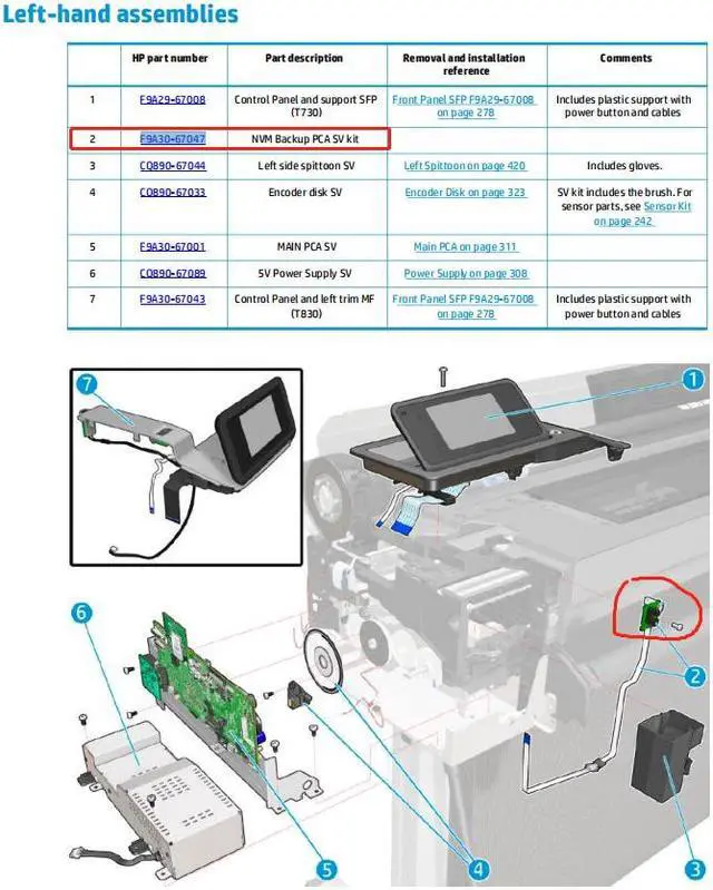 Alt view image 2 of 4 - F9A30-67047 Candela NVM Backup PCA SV Fit for HP DesignJet T730 T830 Card NEW