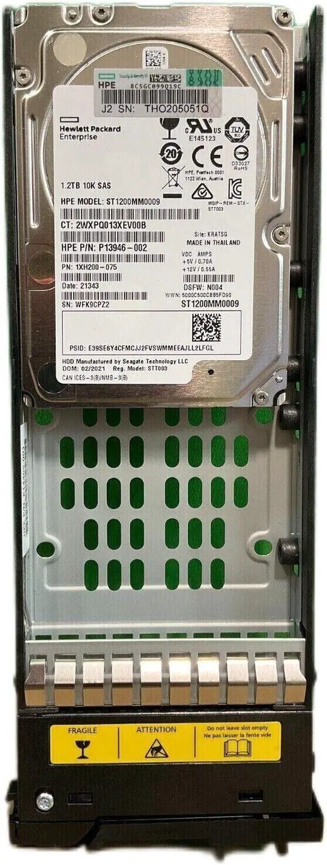 Main image of HPE R0Q55A P13245-001 MSA 1.2TB 10kRPM 2.5in SAS-12G Enterprise HDD Hard Drive