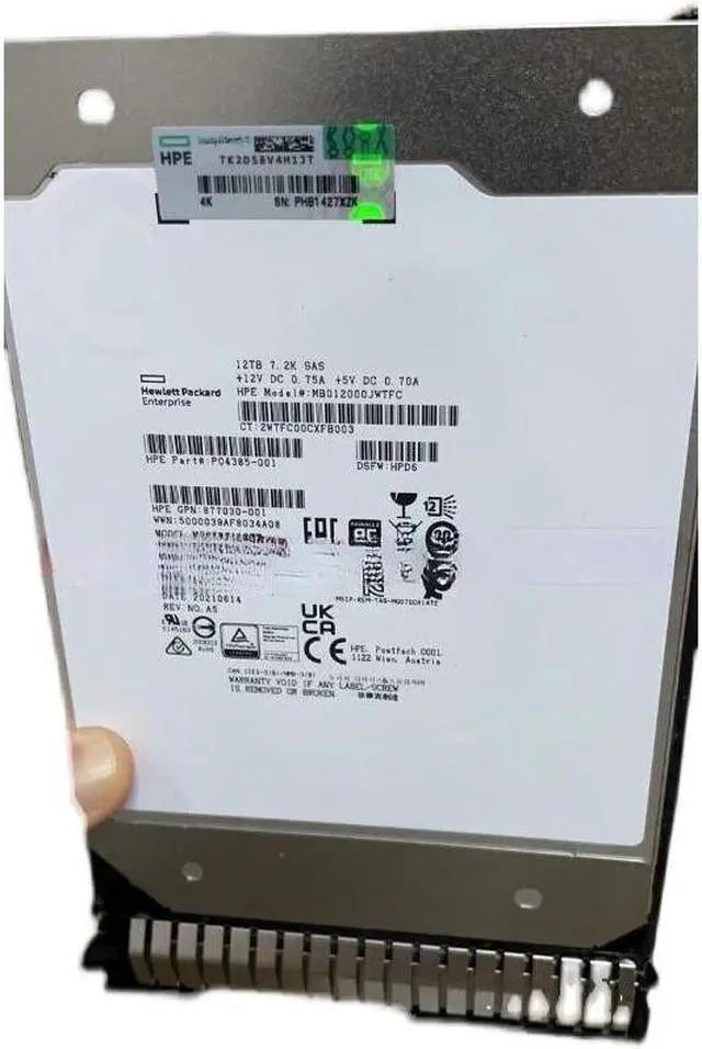 Main image of 882397-001 HPE 12TB SAS 12G MIDLINE 7.2K 3.5IN HELIUM DS FIRMWARE HDD 881779-B21