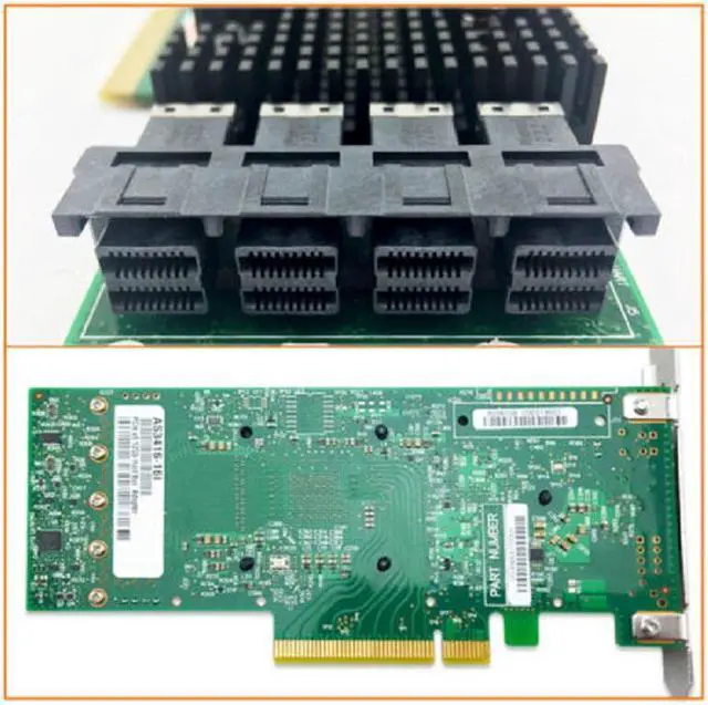 Alt view image 3 of 3 - LSI 9400-16i SATA/SAS HBA Controller RAID 12 Gbps PCIe 16 Port Support NVME HDD