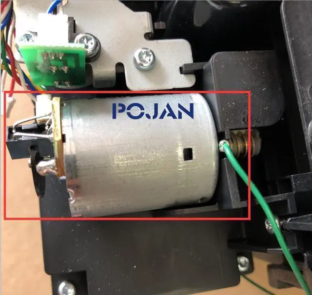 Alt view image 3 of 6 - Motor Of Service Station CH538-67040 HP T770 T790 T795 T1200 T1300 T2300 T1120