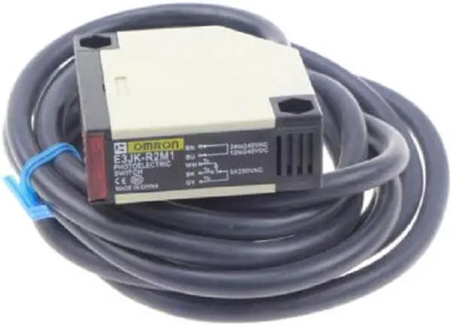 Main image of Omron E3JK-R2M1 Photoelectric Switch E3JKR2M1 24-240VAC/DC Sensor New In Box