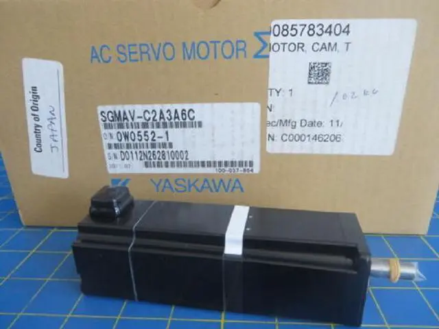Alt view image 2 of 2 - YASKAWA SGMAV-C2A3A6C AC SERVO MOTOR SGMAVC2A3A6 New In Box Expedited Shipping