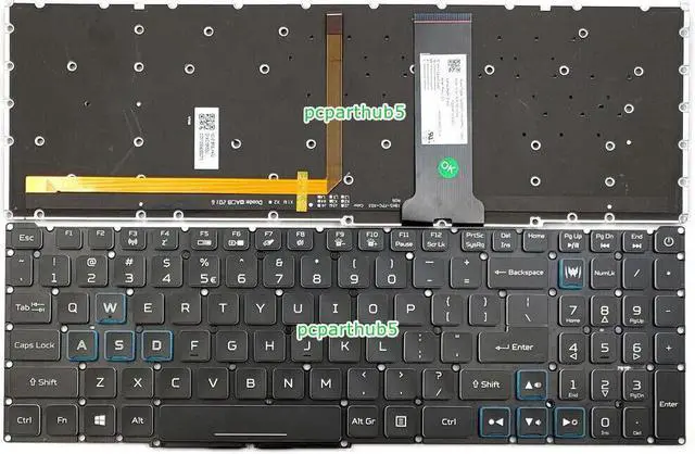 Main image of New For Acer Predator Helios 300 PH315-52 PH317-53 PH317-53-795U Keyboard US Backlit