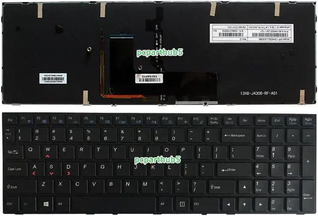 Main image of New For Clevo P670SA P670SE P670SG P670RE3 P670RG P671SA Laptop Keyboard US Backlit