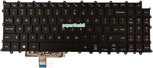 Alt view image 2 of 3 - New For LG Gram 16Z90P 16ZD90P 16Z90PD 16Z90PC Laptop Keyboard US Black With Backlit