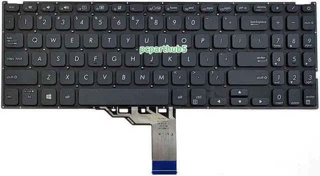Alt view image 2 of 3 - New For Asus Vivobook F512D F512DA-WH31 F512FA F512FA-AB34 F512UA Keyboard US Black