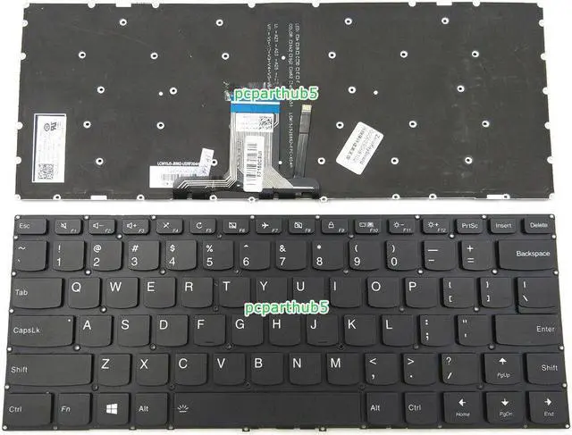 Main image of New For Lenovo Flex 4-1435 4-1470 4-1480 Laptop Keyboard US Black With Backlight