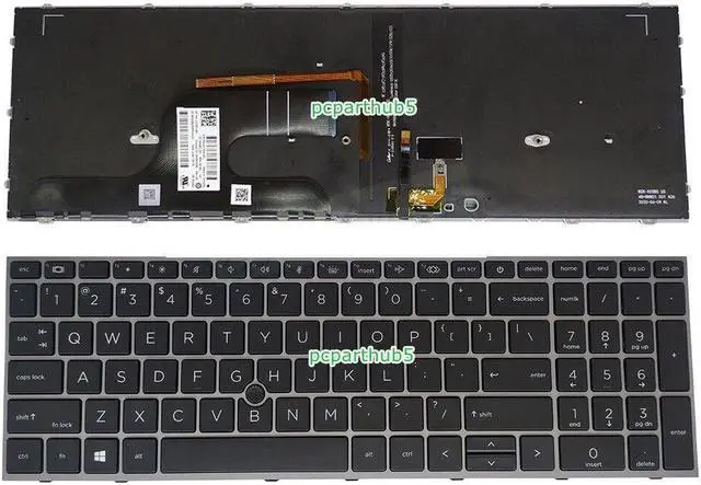 Main image of New For HP ZBook Fury 15 G7 G8 Laptop Keyboard US Backlit With Pointer M17094-D61