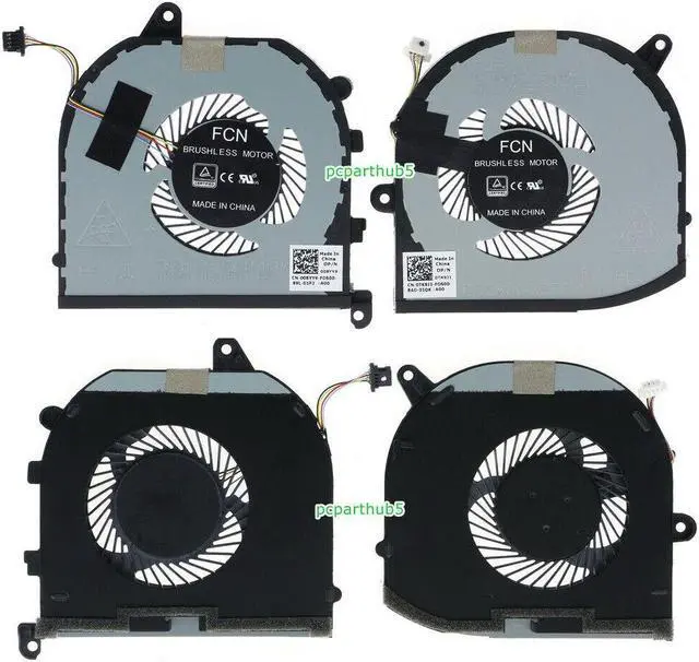 Main image of New For Dell XPS 15 9570 7590 Precision 5530 CPU + GPU Cooling Fan 008YY9 & 0TK9J1