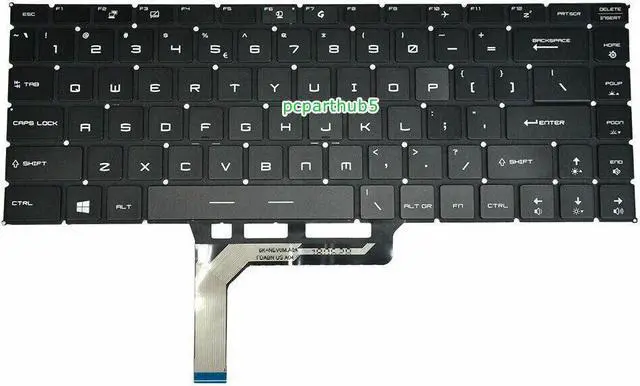 Alt view image 2 of 3 - New For MSI GS65 Stealth 9SD 9SE 9SF 9SG 9SX US Keyboard With Per-Key RGB Backlit