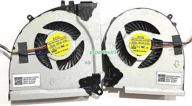 Alt view image 2 of 2 - New For Dell Inspiron 15 5577 5576 7557 7559 CPU + GPU Cooling Fan 0RJX6N 04X5CY L&R