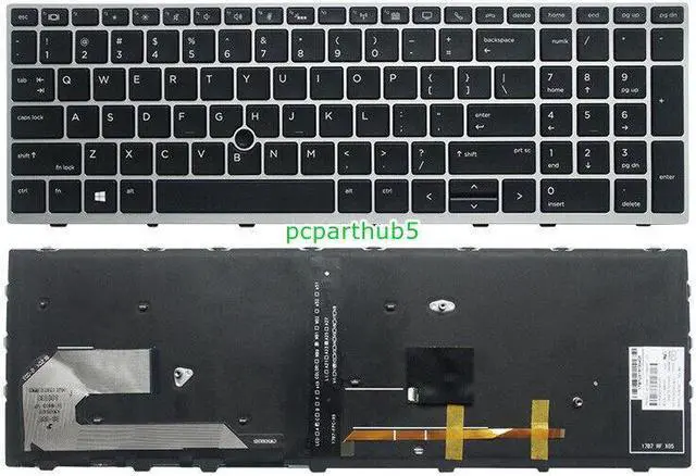 Main image of New For HP Elitebook 755 G5 750 G5 750 G6 850 G6 850 G5 855 G5 Keyboard US Backlit