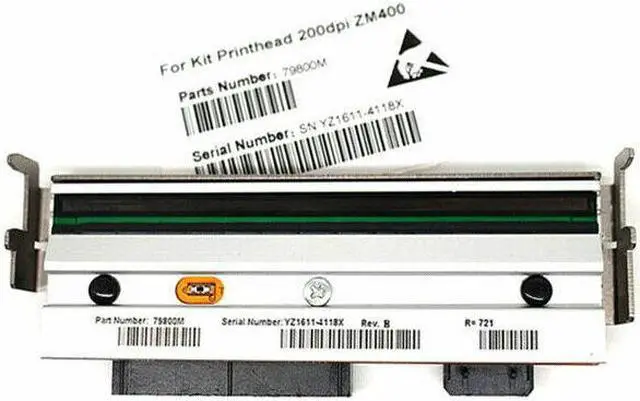 Alt view image 2 of 3 - New Printhead for Zebra ZM400 Barcode Coated Label Printer 79800M 203dpi