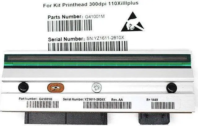 Alt view image 3 of 3 - G41001M Printhead for Zebra 110XiIII 110Xi3Plus Prints 300dpi KPA-106-12MTA4-ZBA