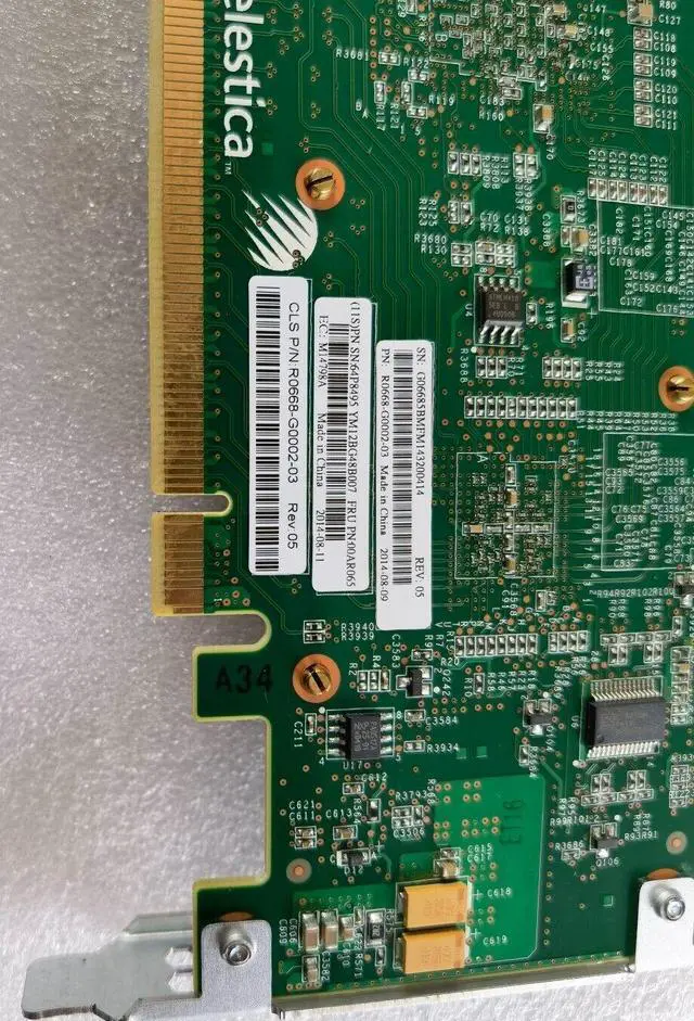 Alt view image 4 of 4 - For IBM 00AR065 64P8495 Celestica R0668-G0002-03 Compression Accelerator Card
