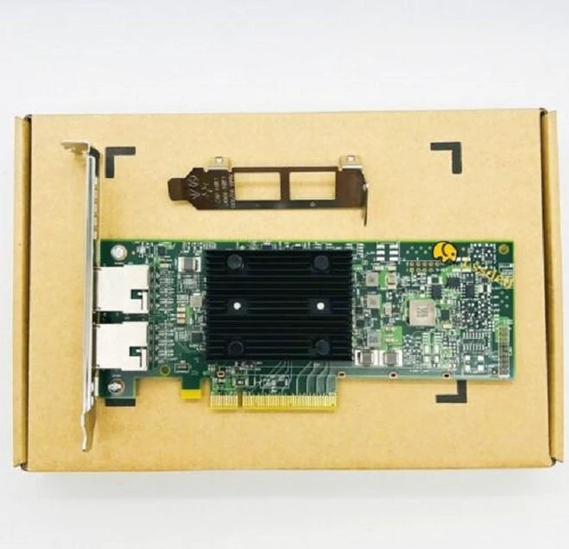 Main image of For Dell Broadcom 57416 BCM57416 ual-Port 10GB Base-T Network Card Bracket 3TM39