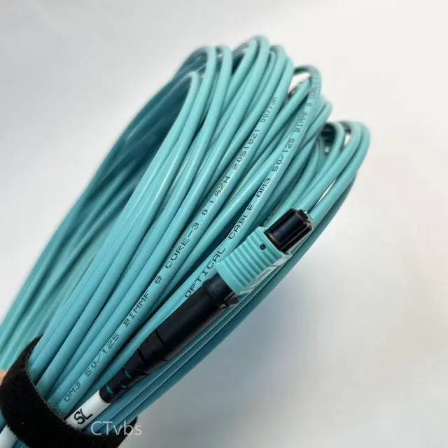 Alt view image 4 of 6 - 30M MPO Cable MM 50/125 OM3 8 Fibers Famale Type B 3mm Optical Fiber Patch Cord
