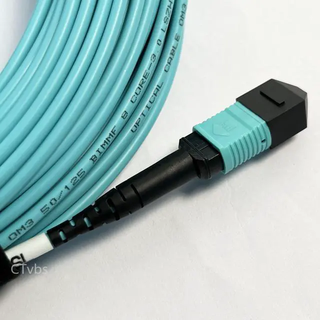 Alt view image 5 of 6 - 30M MPO Cable MM 50/125 OM3 8 Fibers Famale Type B 3mm Optical Fiber Patch Cord